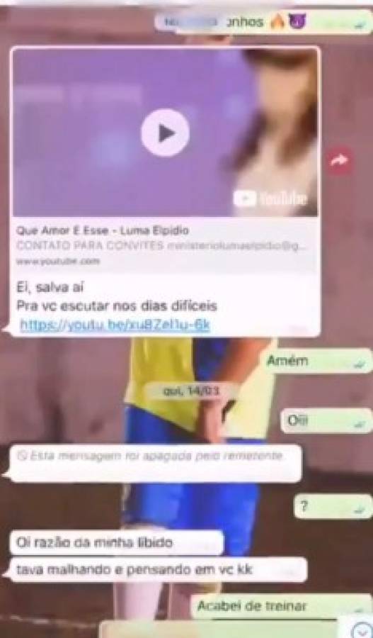 En fotos: Los Whatsapp que reveló Neymar tras ser acusado por presunta violación