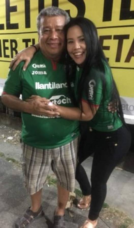 Ella es Andrea Ortiz, la bella sampedrana aficionada del Marathón