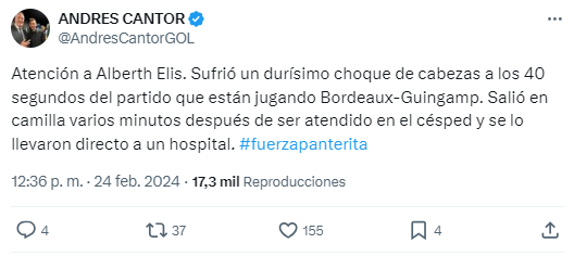 Oran por Alberth Elis: prensa mundial, clubes franceses y futbolistas se solidarizan con el hondureño tras su lesión