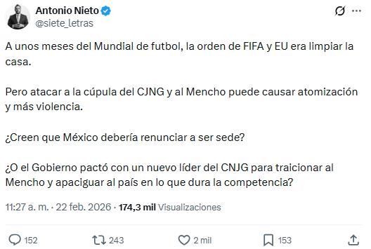 Así era 'El Mencho', famoso capo que fue abatido en México: la reacción de Faitelson y cancelan el clásico femenil por el desastre