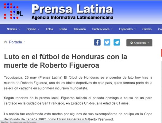 ¡Ídolo, leyenda y mito! Así se refiere la prensa mundial a la muerte del 'Macho' Figueroa