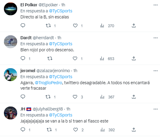 ¡Estallan las redes! Afición de Independiente duda de Troglio, temen “descender” y un número de olimpistas responde
