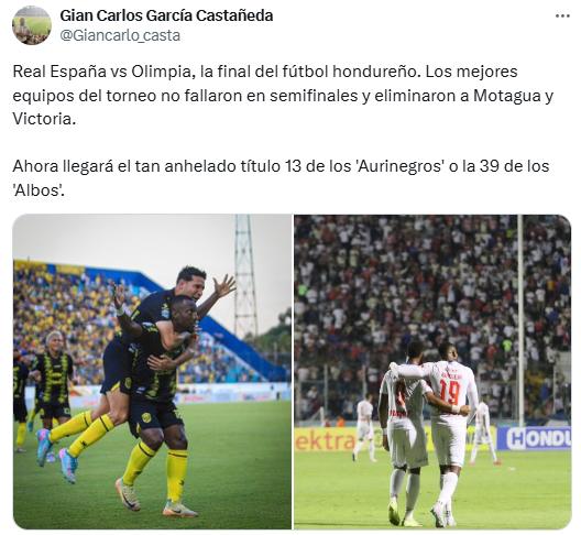 Olimpia y Real España disputarán la gran final y así reacciona la prensa: Los mejores equipos no fallaron