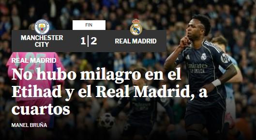 La 'Pepsadilla' continúa; ya no es el ogro blanco: lo que dice la prensa sobre el triunfo del Real Madrid sobre el City