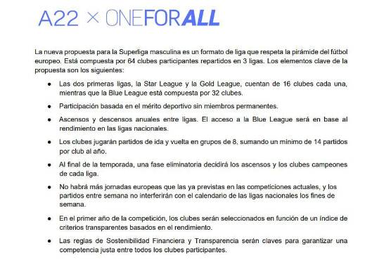 64 equipos, ascensos y descensos: Así sería el nuevo formato de la Superliga para borrar la Champions League