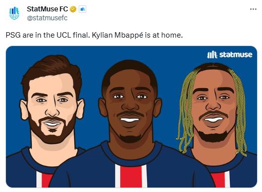 Burlas contra Mbappé: PSG avanzó a la gran final de la Champions y explotaron los memes