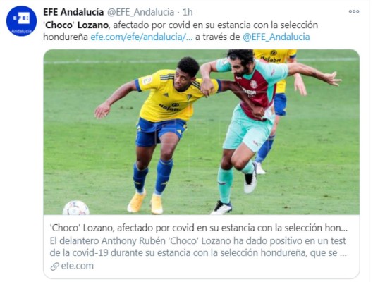 Así reacciona la prensa española tras confirmarse el contagio del Choco Lozano por Covid-19