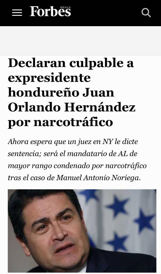 JOH le da la vuelta al mundo: prensa internacional estalla tras hallar culpable al expresidente de Honduras