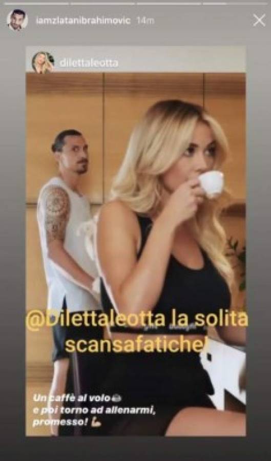 El coqueteo de Zlatan Ibrahimovic en redes sociales con la sensual periodista Diletta Leotta