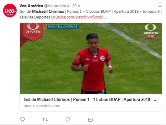 Lo que dicen los medios mexicanos tras el gol de Michaell Chirinos