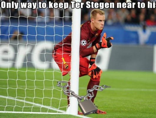 Ter Stegen, el protagonista de los memes de la jornada de Champions