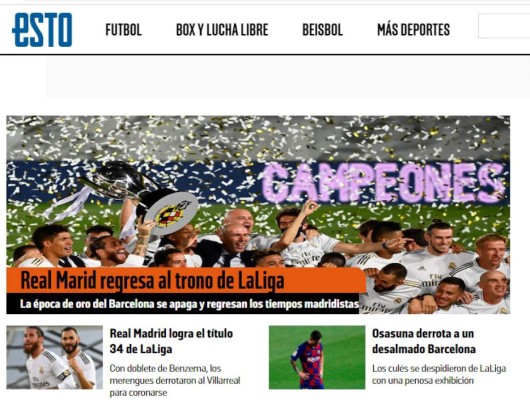 Lo que dice la prensa sobre el nuevo título del Real Madrid; Messi se roba varias portadas