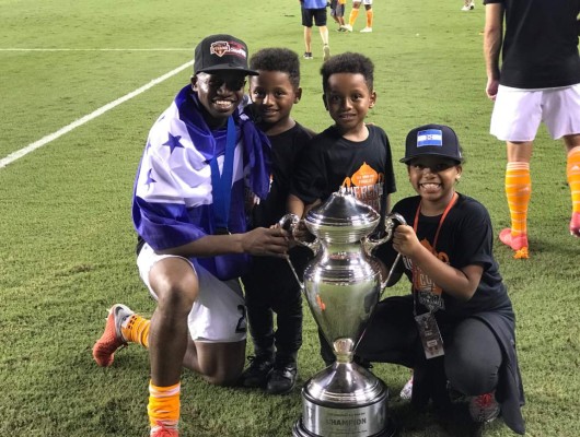 Así celebraron los hondureños y el Houston Dynamo el título de Copa