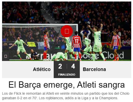 Así reacciona la prensa tras la remontada del Barcelona al Atlético: “Nada puede con nosotros; golpe en LaLiga”