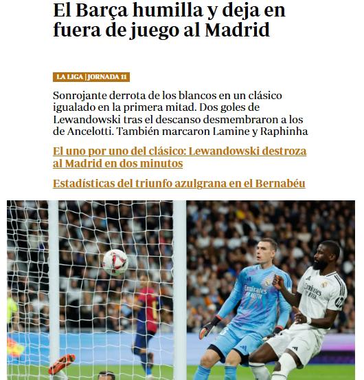Barcelona destrozó al Real Madrid en el Clásico y así amanece la prensa: “Mbappé cayó en la trampa de Flick”