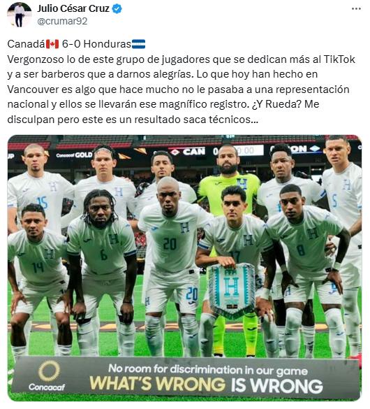 Faitelson reacciona por la goleada que sufrió Honduras en Copa Oro y la prensa no perdona: Un equipo muerto; tremendo ridículo