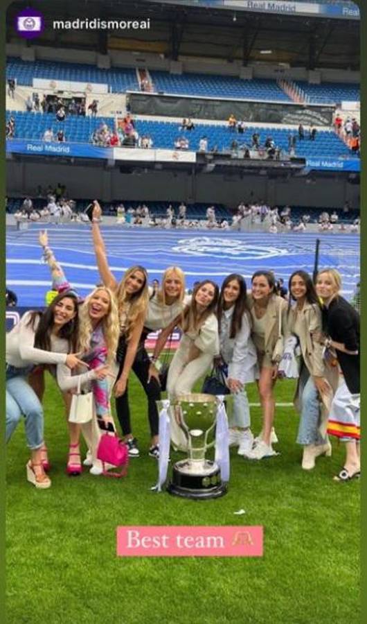 Las novias de los cracks del Real Madrid deslumbran en el Bernabéu: Besos, fotos y la novia de Militao se puso “coqueta”