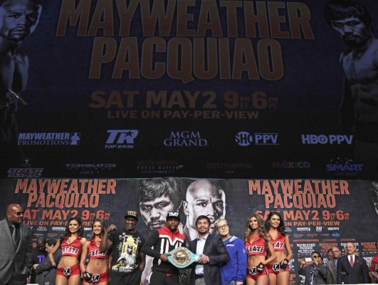 La mejores imágenes previo a la pelea del siglo