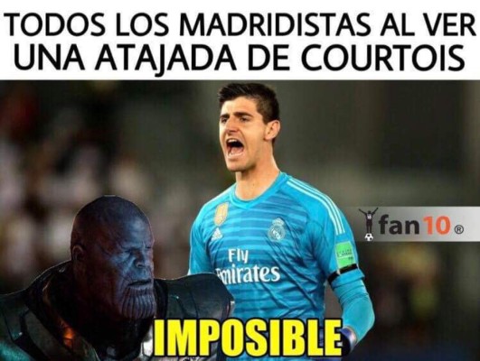 Courtois, protagonista de los memes tras el sufrido triunfo del Real Madrid ante el Galatasaray