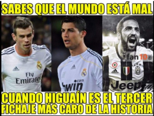 ¡Crueles memes! Primer entrenamiento de Higuaín y así se burlan