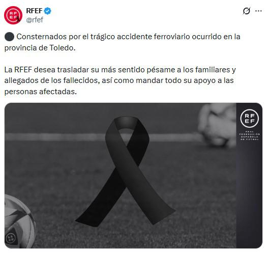 Suspenden la jornada de Copa del Rey por terrible accidente en España: más de 60 muertos