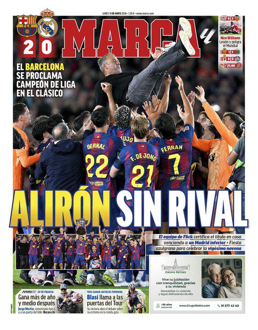 Prensa se rinde ante el Barça y señalan al nuevo DT del Madrid: Tiene trabajo...