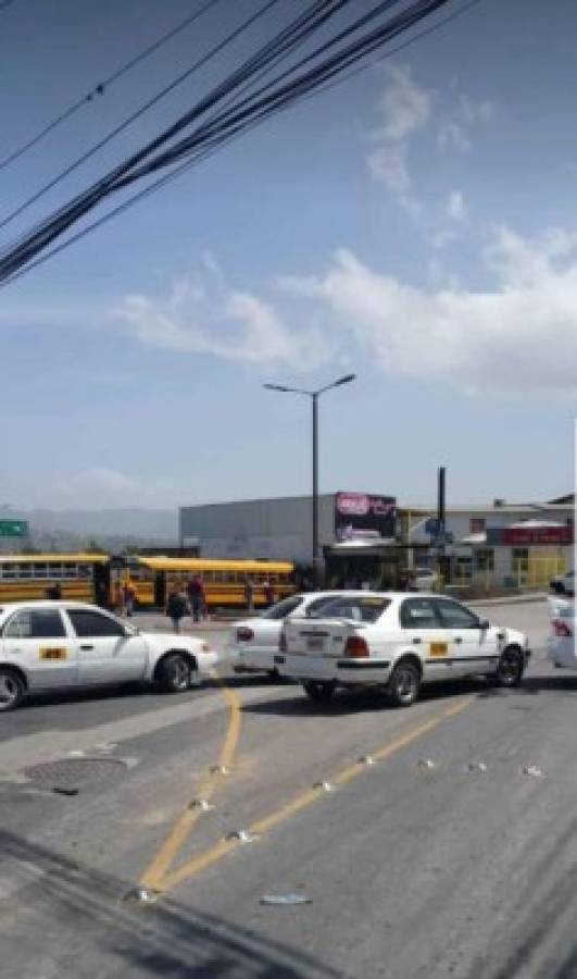 FOTOS: Segundo día del paro nacional de transporte en Honduras