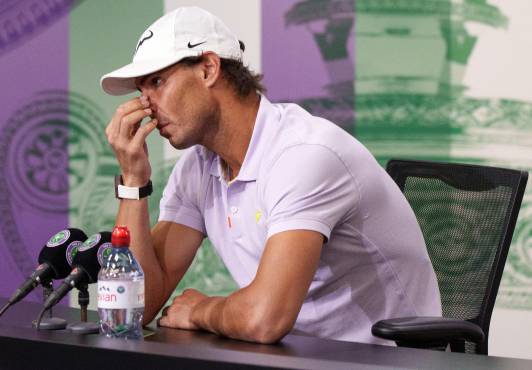 Con mucho dolor, Rafa Nadal anunció su retiro de Wimbledon 2022.