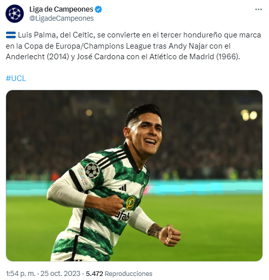 ”El mejor de Centroamérica”: prensa internacional se emociona con gol de Luis Palma en Champions ante Atlético