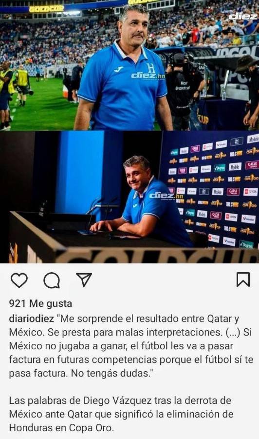 Las respuestas a Diego Vázquez tras dejar en duda el triunfo de Qatar ante México: “Excusas mediocres para justificar el fracaso”