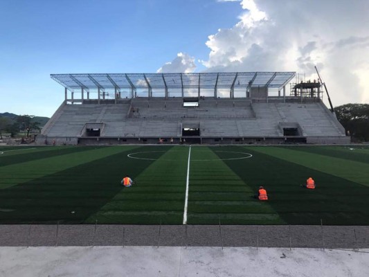 ¡CASI LISTO! Así luce estadio que inaugurarán Olimpia-Motagua en Choluteca