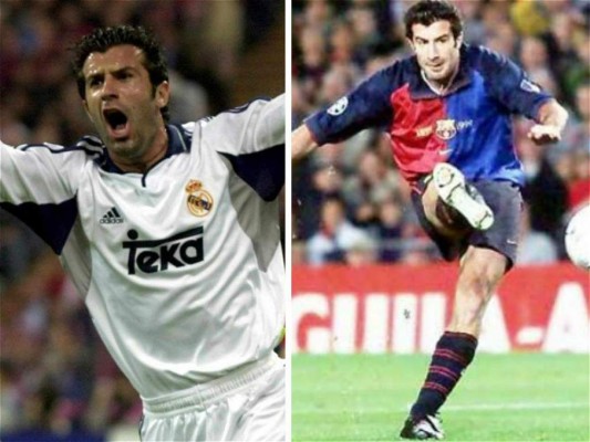 Futbolistas que vistieron la camiseta de Real Madrid y de Barcelona
