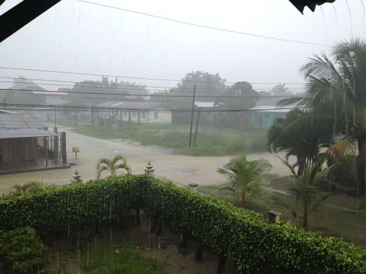 Inundaciones en zona norte de Honduras.