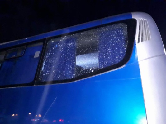FOTOS: Así quedó el bus del Marathón tras ataque sufrido en Comayagua