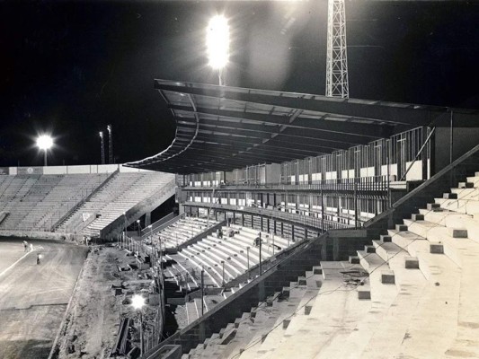 Las fotos inéditas de la última gran remodelación en el Estadio Nacional de Tegucigalpa