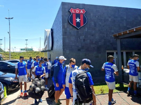 Sub-23 de Honduras entrenó en el complejo del Alajuelense y está lista para enfrentarse a Costa Rica