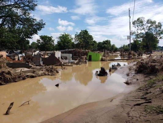 Así han quedado las colonias en Chamelecón tras el paso de Eta e Iota en Honduras