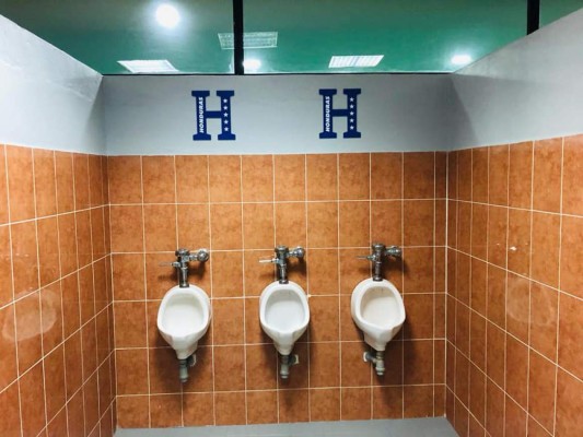 El lindo camerino que estrenará Honduras en el Olímpico; con cocina y sala de juntas