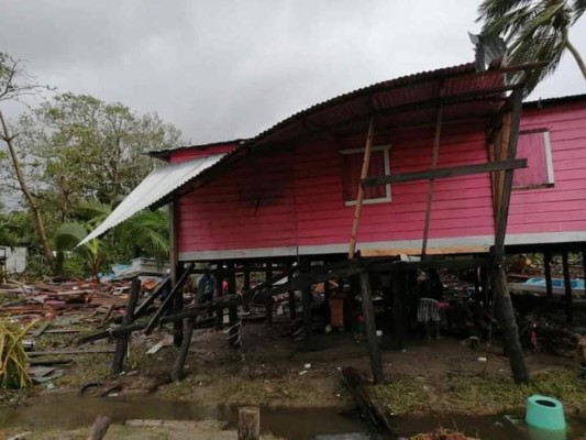 Desoladoras imágenes las que dejó el paso del Huracán Eta por el Caribe Norte de Nicaragua