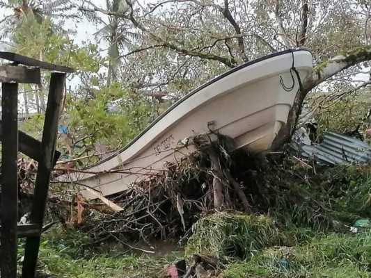 Desoladoras imágenes las que dejó el paso del Huracán Eta por el Caribe Norte de Nicaragua