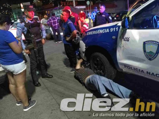 EN FOTOS: Noche de terror en las afueras del Nacional tras derbi Motagua-Olimpia
