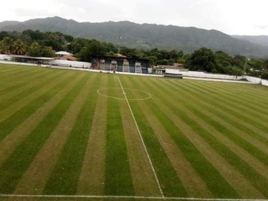 ¡Una belleza! Así es el estadio Sol de América de Azacualpa, Santa Bárbara
