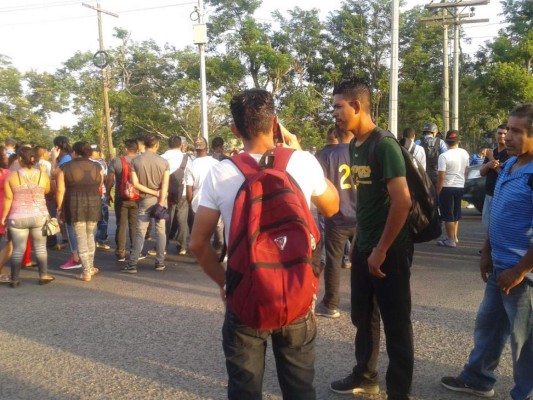 Las imágenes del sorpresivo paro de transporte en varias ciudades de Honduras