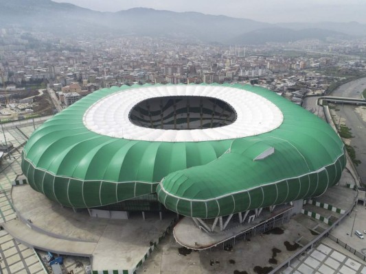 ¡INCREÍBLE! El imponente estadio turco que tiene forma de cocodrilo