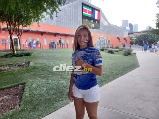 ¡La belleza catracha está presente! El ambientazo que se vive en Houston por el Honduras vs. Qatar