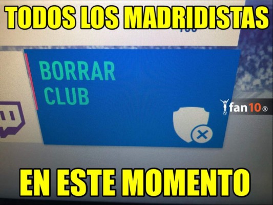 Descuartizan en memes al Real Madrid tras paliza recibida por el Barcelona