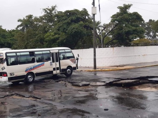 Sucumbe la capital industrial: Así luce San Pedro Sula por las fuertes lluvias que está dejando Iota