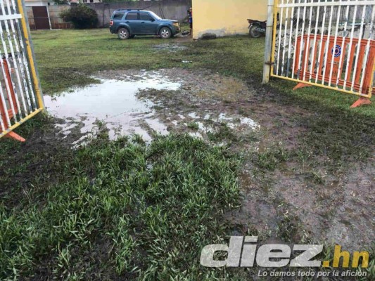 ¡POTRERO! Así de destrozada está la cancha del estadio de Tocoa