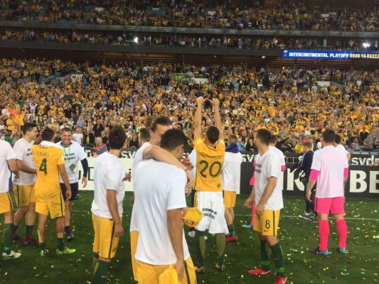 La otra cara de la moneda: Así festejó Australia el pase a Rusia 2018