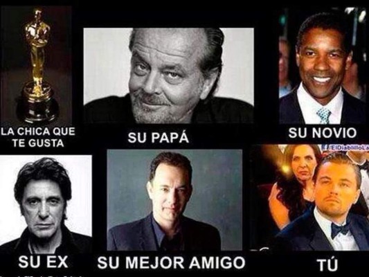 Estos son los mejores memes en el mundo previo a los Premios Oscar 2016